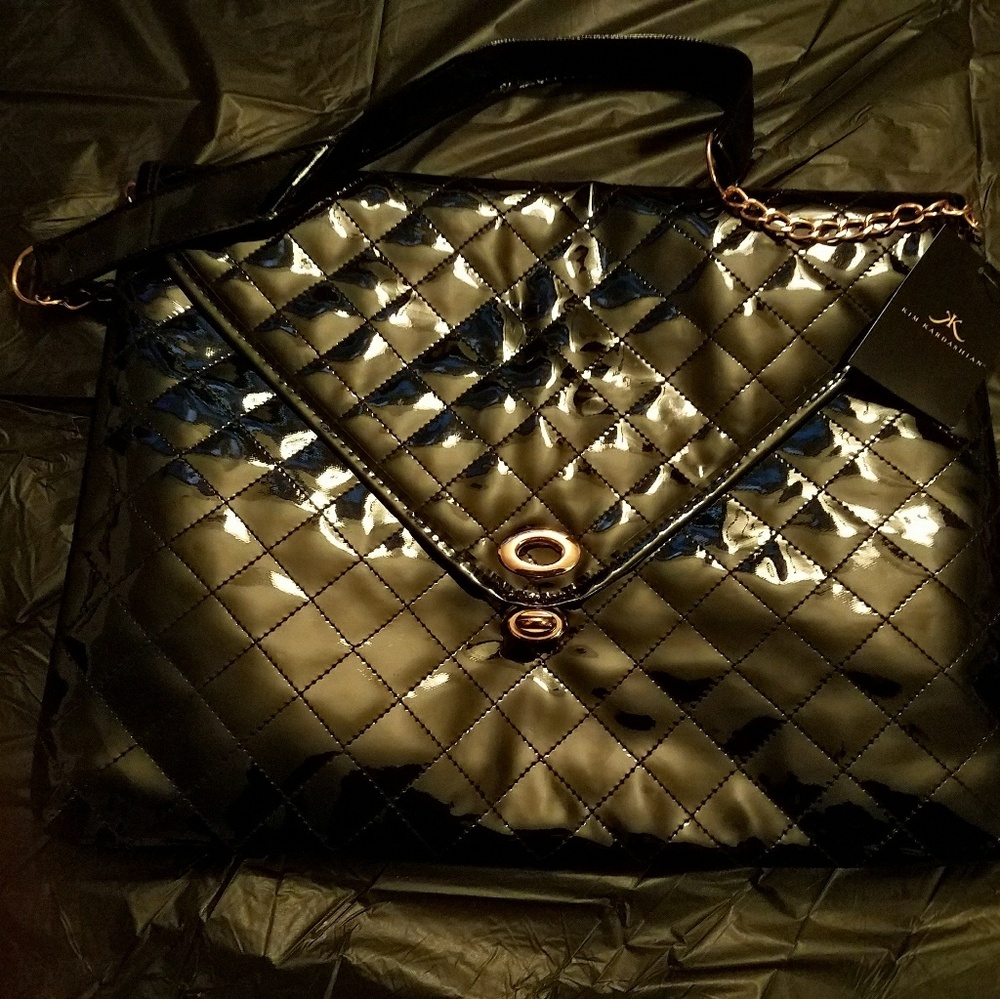 Large Black Clutch